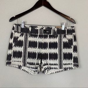 NWT AE aztec grey black midi stretch shorts